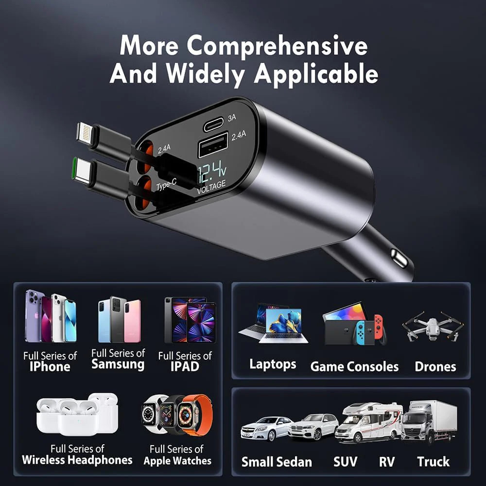 UrbanTribe | Retractable Car Charger