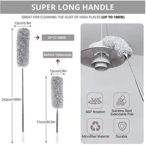 Microfiber Duster with Extension Pole