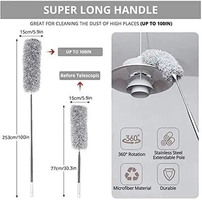 Microfiber Duster with Extension Pole