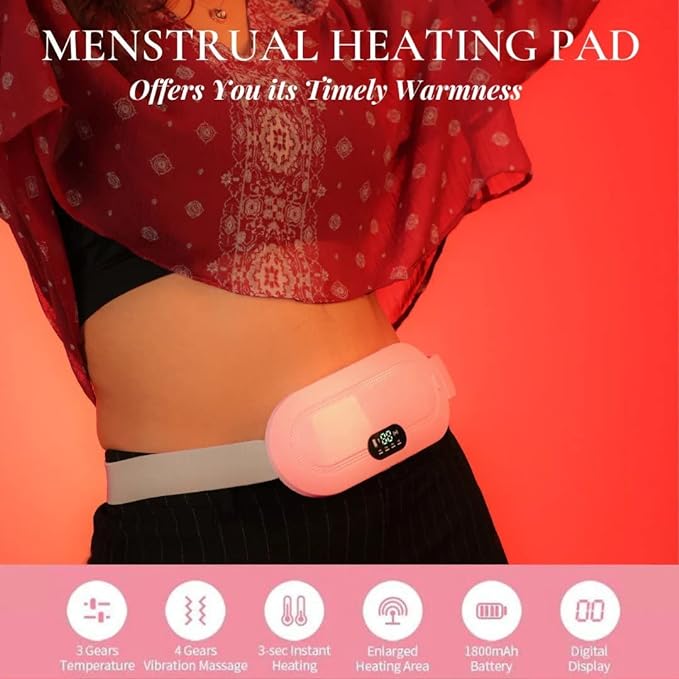 Portable Cordless Heating Pad for Menstrual Cramps Relief